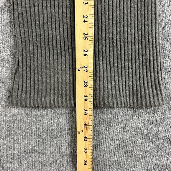 Joah Brown Pant Women Small Medium Fitted Mini Flare Gray Rib Knit Lounge Luxury - Picture 11 of 15